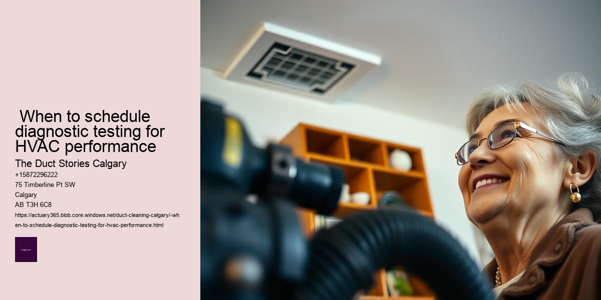  When to schedule diagnostic testing for HVAC performance
